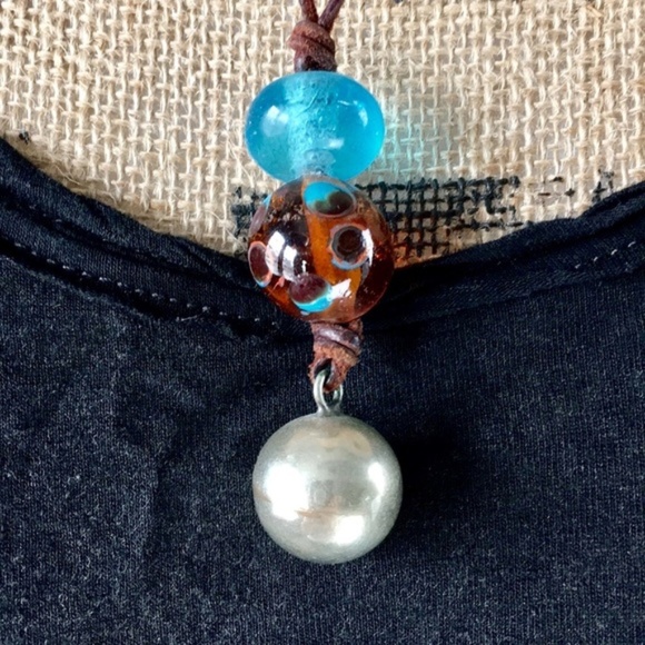 Artisan Crafted Glass Bead Venice & Angel Caller w/Sound - Picture 3 of 9